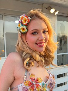 Presilha Flor Strass
