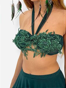 Top Bordado Fada Floresta