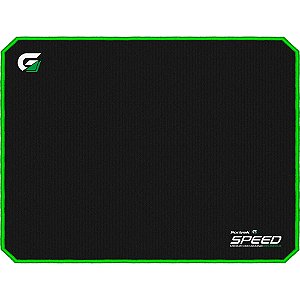 Mousepad Gamer Fortrek Speed MPG102 Preto - Bordado Verde- Tam 440X350
