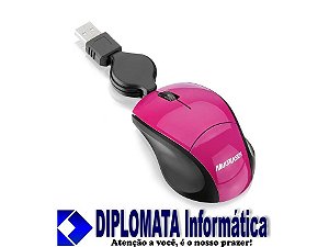 MOUSE NOTEBOOK ROSA - DIPLOMATA Informática