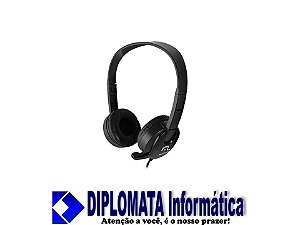 FONE HEADSET PRETO DIPLOMATA Informática