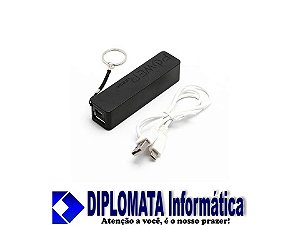 CARREGADOR USB PORTÁTIL POWER BANK DIPLOMATA Informática