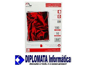 PACOTE DE PAPEL FOTOGRÁFICO 50 UNI - DIPLOMATA Informática
