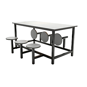 Mesa 6 Lugares Escamoteavel Refeitório - Seminovo