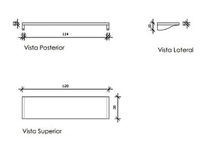 Prateleira inox