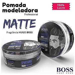 01# Pomada Modeladora HUGO BOSS  Matte Spartakus 130gr