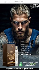 12 INSPIRAÇÃO TK - BAD BOY - CAROLINA HERRERA 55ML | Perfume Para Revenda