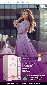 03 INSPIRAÇÃO TK - 212 VIP ROSÉ 55ML | Perfume Para Revenda