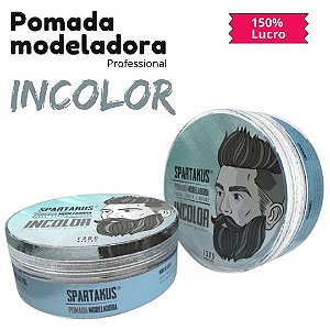 01# Pomada Modeladora Incolor Spartakus 130gr