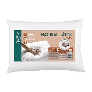 Travesseiro Duoflex Natural Latex Alto 50x70x16 cm