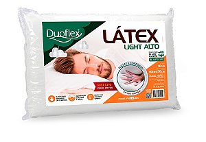 Kit 3 Travesseiros Duoflex Latex Light 50x70x16 cm
