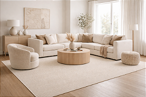 Tapete Mariana Bege- Tapetes São Carlos