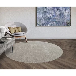 Tapete Redondo Relex N Gelo 1,90 m- Tapetes São Carlos