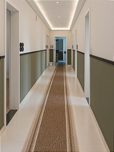 Passadeira Trilho Sisal Sintético Eco-Nature Nature Moldura Bege Marrom 87 0,66 x 3,30 m- (Fazemos o comprimento sob medida)