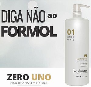 Zero Uno Cream Active Escova Progressiva 500ml - Kostume