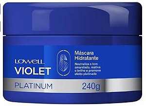 Máscara Matizadora Lowell Violet Platinum 240g