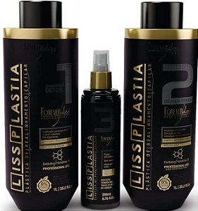 Lissplastia Plástica de Realinhamento Capilar - Forever Liss | Sem Formol Kit 3 Produtos