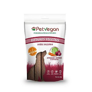 Bifinhos Vegetais - Beterraba, Cenoura e Espinafre 60g - PetVegan