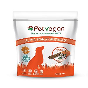 Super Snacks Para Cães Abóbora e Coco Probióticos 150g - PetVegan