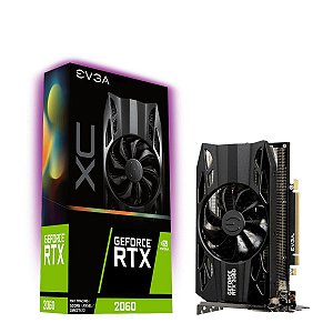 Placa De Vídeo Geforce Ddr6 6Gb/192 Bits Rtx 2060 Evga, Xc, 06G-P4-2063-Kr