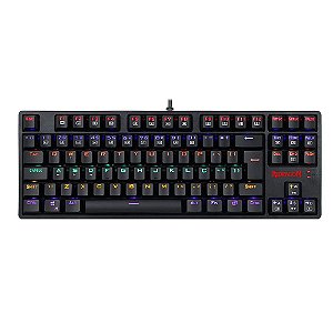 Teclado Gamer Mecânico Redragon Daksa, Rainbow, Switch Outemu Brown, Abnt2, K576R-1 Pt-Brown