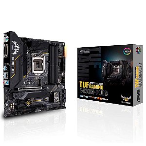 Placa Mãe 1200 10ª Geração Asus Tuf Gaming B460M-Plus, Ddr4 128Gb, M2/Nvme, Displayport, Hdmi, Dvi