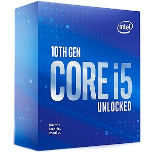 Processador 1200 Intel 10ª Geração Core I5-10600Kf, 41 Ghz, 12Mb, Bx8070110600Kf, Sem Vídeo, Sem Cooler