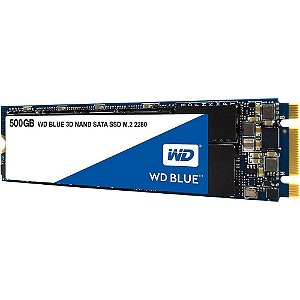 Ssd M2 Sata 500 Gb Western Digital Blue Wds500G2B0B, Lê: 560 Mb/S, Grava: 530 Mb/S