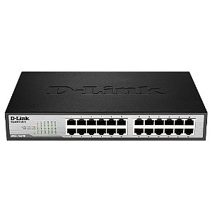 Switch 24 Portas D-Link Dgs-1024C, Gigabit 10/100/1000 Mbps, Rack