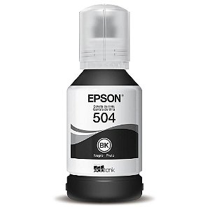 Refil de Tinta Epson Original T504120 Preto 127ml - L4150 L4160 L6161 L6171 L6191 L14150