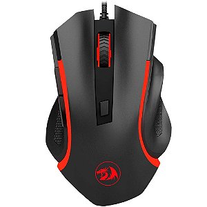 Mouse Gamer Redragon M606 Nothosaur, 3.200 Dpi, 6 Botões, Preto