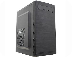 Gabinete Comum K-Mex 1 Baia Gm-10Th Preto, 2X usb 2.0, C/Fonte 200W, C/Cabo