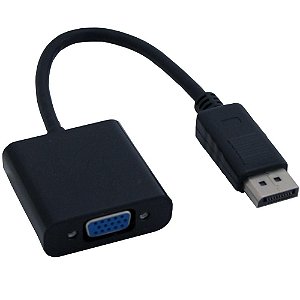 Cabo Adaptador De Vídeo Displayport Macho Para Vga Fêmea, 15 Cm, Md9 6275