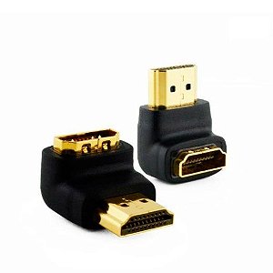 Adaptador Hdmi Macho X Hdmi Fêmea, 90 Graus Fixo, Md9 6277