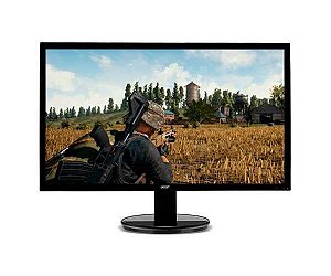 Monitor Led 21.5" Acer K222Hql Wide, 60 Hz, 5Ms, Widescreen, Full Hd, Hdmi, Dvi, Vga, Preto