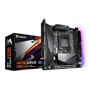 Placa Mãe 1200 10ª Geração Gigabyte H470I Aorus Pro Ax, Wifi, Mini-Itx, Ddr4 64Gb, M2/Nvme, Displayport, Hdmi