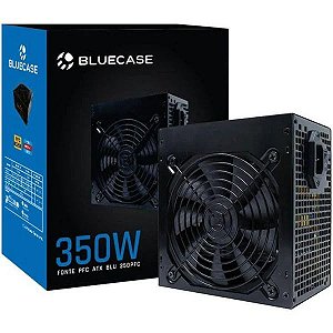 Fonte Atx 350 W Bluecase Blu350Gpcase Atx, Pfc Ativo, Com Cabo, Com Caixa