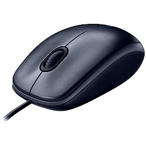 Mouse Usb Logitech M100, Preto, 1.000 Dpi, 910-001601