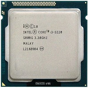 Processador 1155 Intel 3ª Geração Core I3-3220, 3.3 Ghz, Cache 3 Mb, Sem Cooler