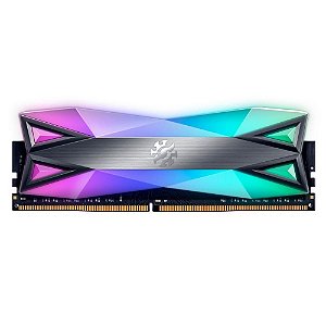 Memória Desktop Ddr4 8Gb/3200 Mhz Adata Xpg Spectrix D60G, Rgb, Cl 16, 1.35V, Ax4U32008G16A-St60