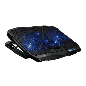 Base Notebook C3Tech Nbc-100Bk, 17", Preto, Usb 2.0, 4 Fans, Controle Velocidade, Led Azul
