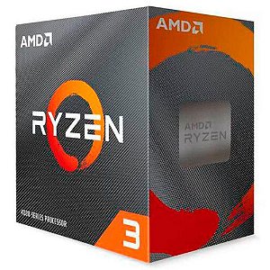Processador Am4 Amd Ryzen 3 4100, 3.8 Ghz, Max Turbo 4.0 GHz, 006 Mb Cache, Sem Vídeo Integrado