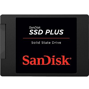 Ssd Sata3 480 Gb Sandisk Plus, Lê: 535 Mb/S, Grava: 445 Mb/S, Sdssda-480G-G26