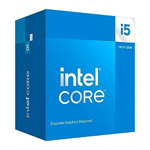 Processador 1700 Intel 14ª Geração Core I5-14400F, 3.50 Ghz, Max Turbo 4.70 Ghz, Cache 20 Mb, Bx8071514400F