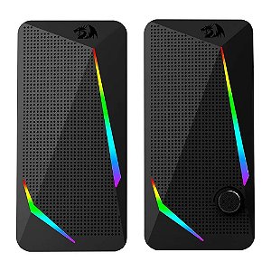 Caixa De Som Redragon Gs510, 2.5 Watts Rms, Áudio 2.0, P2, Usb, Controle De Volume