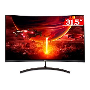 Monitor Gamer Led 32" Acer Curvo Nitro Edt320Q S3Biipx, Va, 1Ms, 180 Hz, Full Hd, Dport, Hdmi