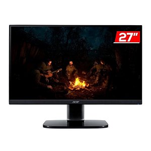 Monitor Gamer Led 27 Acer Ka272 Ebi, 1Ms, 100Hz, Vga, Hdmi, Full Hd, Ips