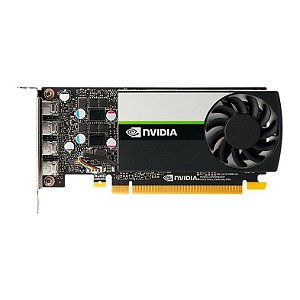 Placa De Vídeo Geforce Ddr6 08Gb/128 Bits Quadro T1000 Pny, 1 Fan, Dp, Low Profile, Vcnt10008Gb-Pb