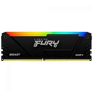 Memória Desktop Ddr4 16Gb/3200 Mhz Kingston Fury Beast Kf432C16Bb12A/16, Cl 16, Rgb
