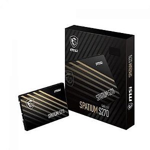 Ssd Sata3 960 Gb Msi Spatium-S270-960G, Lê: 500 Mb/S, Grava: 450 Mb/S